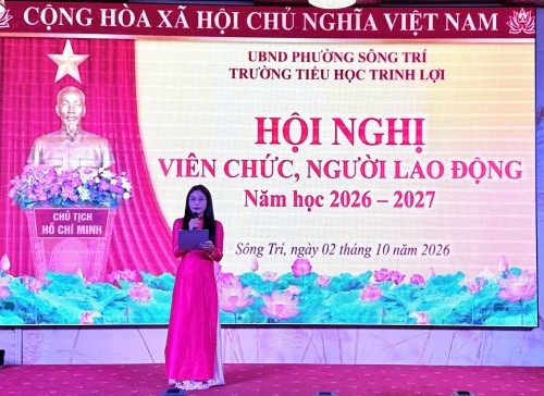 TRƯỜNG TIỂU HỌC TRINH LỢI TỔ CHỨC THÀNH CÔNG HỘI NGHỊ VIÊN CHỨC, NGƯỜI LAO ĐỘNG NĂM HỌC 2026–2027